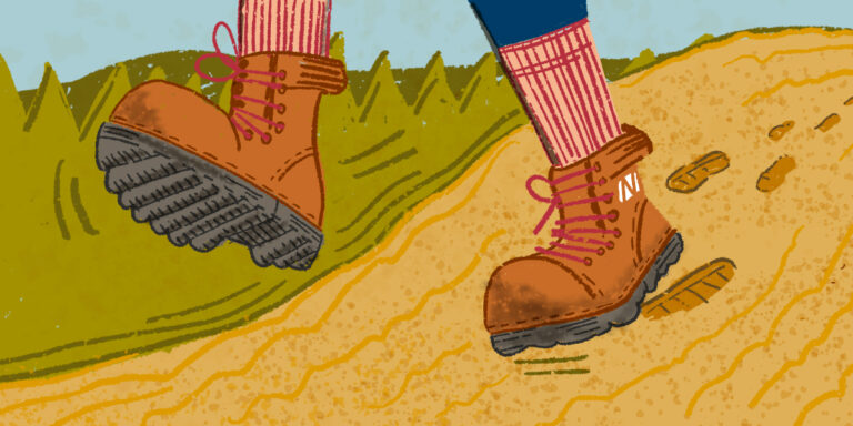 boots hiking illustration