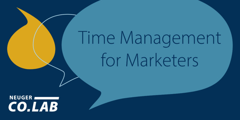 colab recap graphic time management for marketers