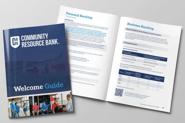 picture of community resource bank brochure