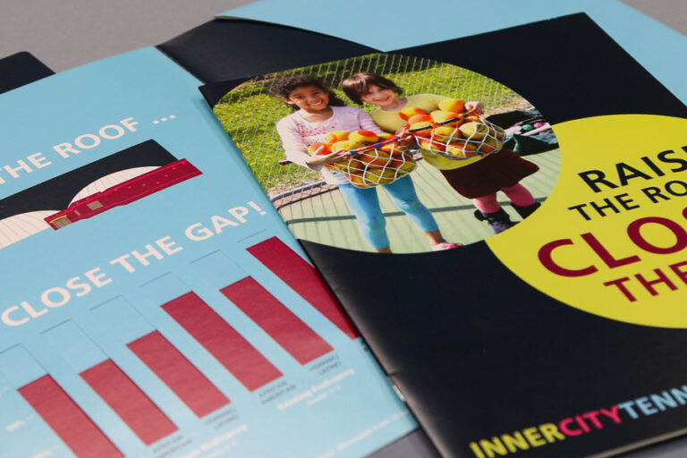 Inner City Tennis Raise the Roof printed materials