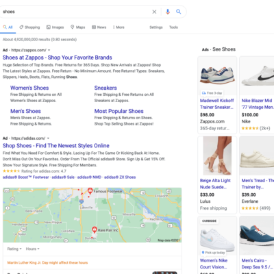 Search Engine Marketing ads
