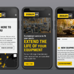 Ziegler CAT website on a phone